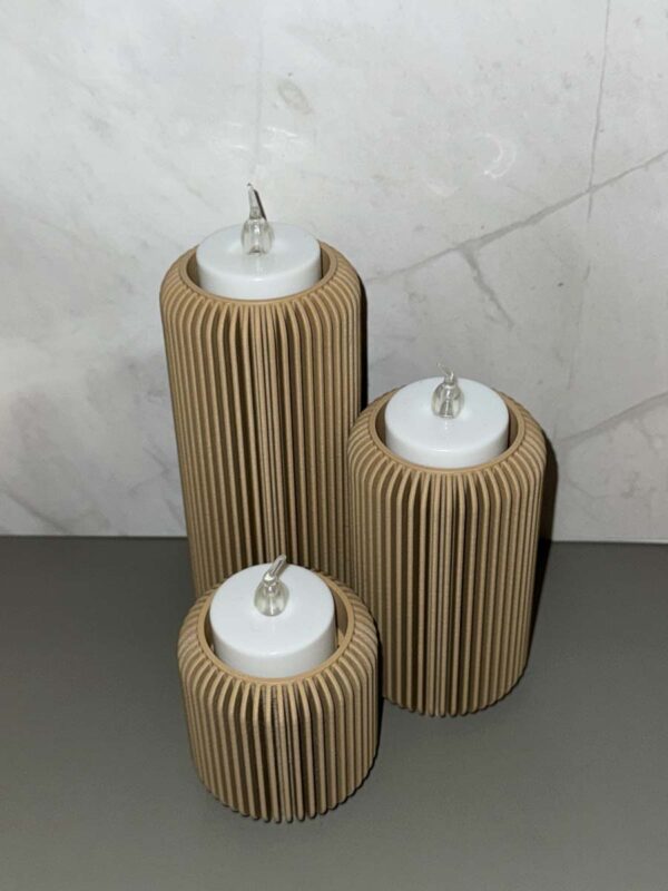 Tall Tealight Candle Set - Image 3